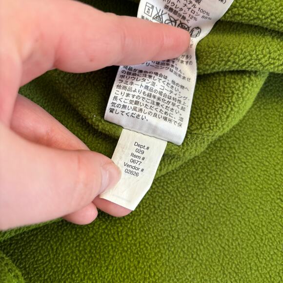 Eddie Bauer First Ascent Green Mens‎ M 1/4 Zip Polartec Fleece Pullover Gorpcore - Picture 9 of 9